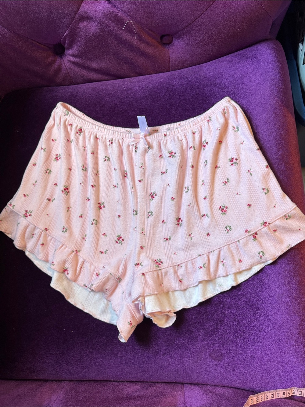 wild fable Light Pink Ribbed Sleep Shorts